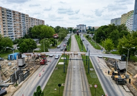 Nowe kładki nad al. Wyszyńskiego w Łodzi - Mosty Łódź S.A.