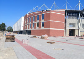 Zustand der Arbeiten am städtischen Stadion in Łódź - Mosty Łódź S.A.