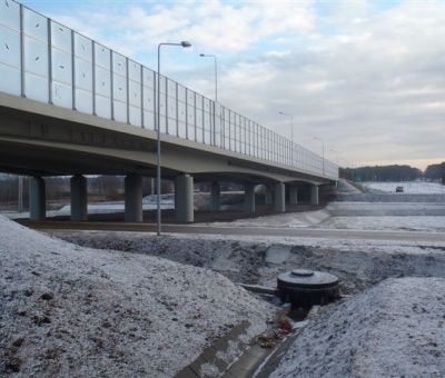 Technische Bauwerke über der Schnellstraße 74 - Mosty Łódź S.A.